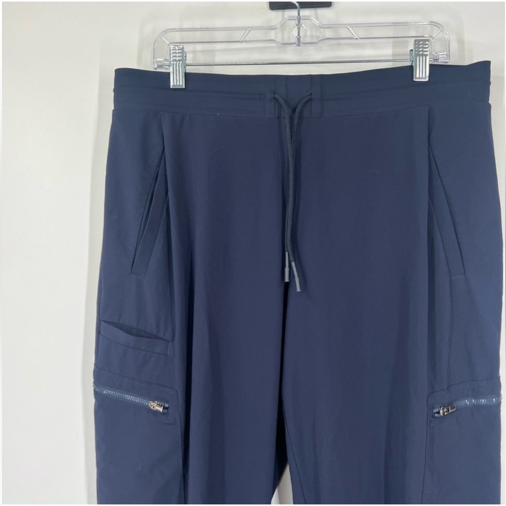 Athleta Dark Blue Joggers with Drawstring Venture Pant Size 14 - Picture 3 of 8
